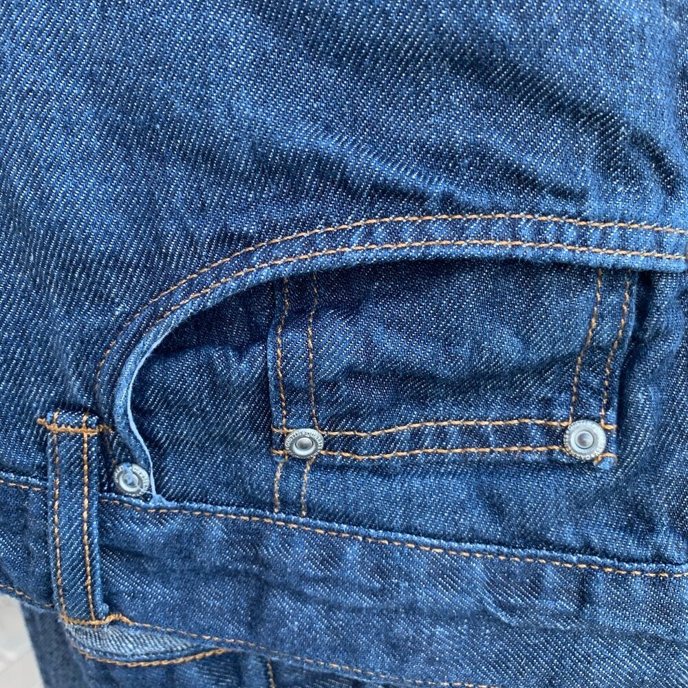Gustin Pure Linen Indigo Selvedge jeans size 33 X 29 Slim Fit